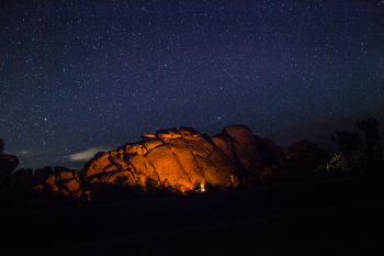 Camp Fire Beside Cave during Nighttime Camp Fire Beside Cave during Nighttime