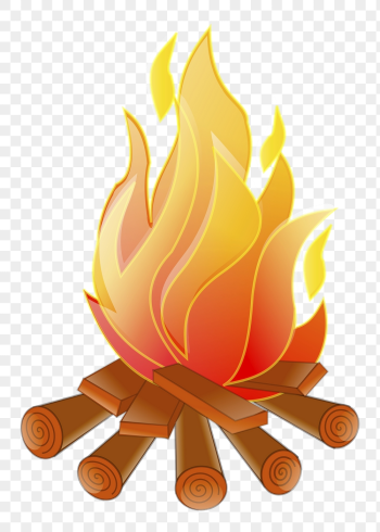 Campfire png sticker, flame illustration, | Free PNG - rawpixel