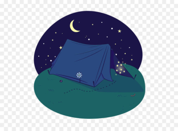 Camping Tent Illustration - Night outdoors camping tent illustration vector illustration 