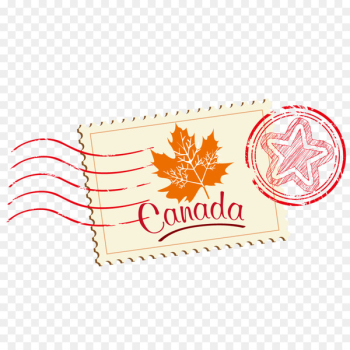 Canada Cargo Computer file - Vector Canada stamp 