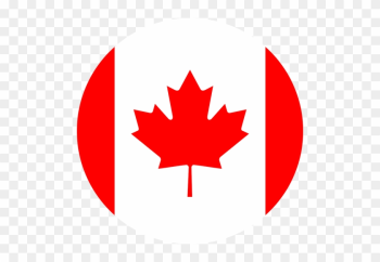 Canada Flag - Canada Flag Round Png