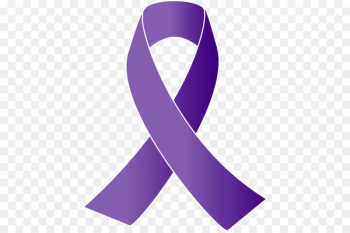 Cancer Awareness ribbon Purple ribbon Clip art - Free Vector Cancer Ribbon 