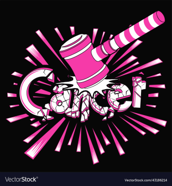 cancer typography cancer typography