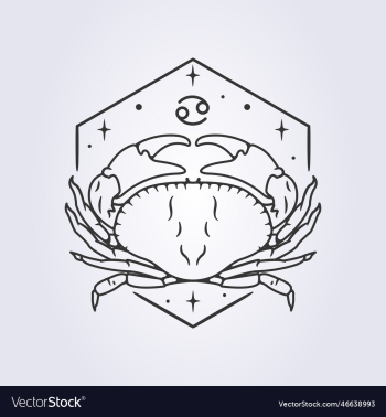 cancer zodiac astrology horoscope line art cancer zodiac astrology horoscope line art