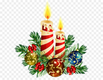 Candle Christmas tree Clip art - Transparent Christmas Candles Art 