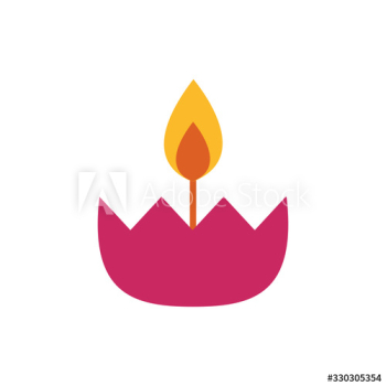candle fire flame flat style icon candle fire flame flat style icon