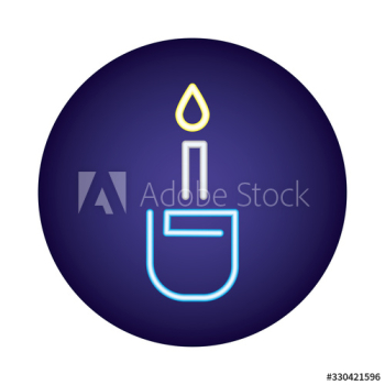 candle fire flame neon light style candle fire flame neon light style