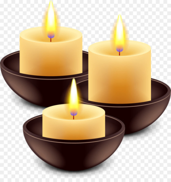 Candle Flame - Vector Hand-painted candles Candle Flame - Vector Hand-painted candles