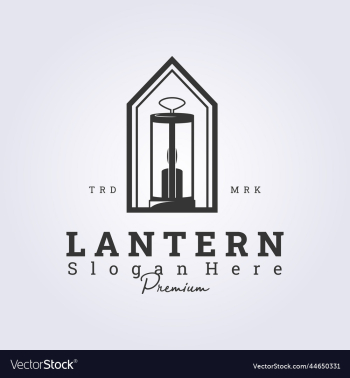 candle lantern badge logo design candle lantern badge logo design