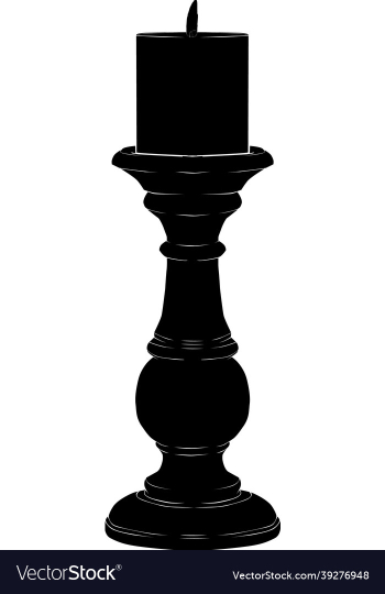 candle silhouette candle silhouette