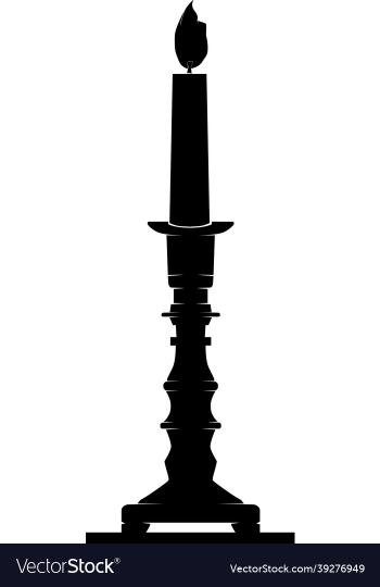 candle silhouette candle silhouette