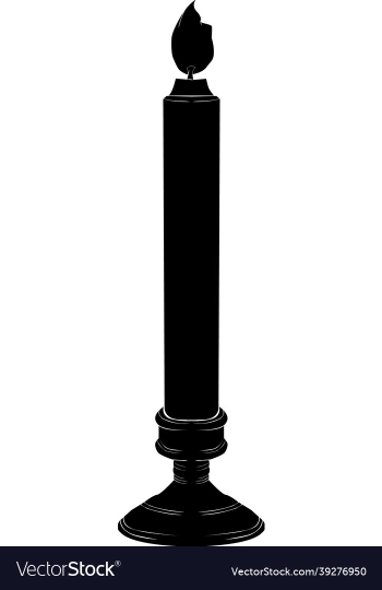 candle silhouette candle silhouette