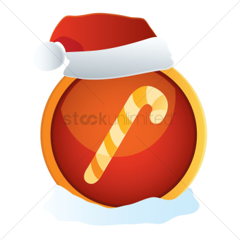 Candy cane button Candy cane button
