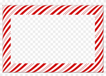 Candy Cane Christmas Borders And Frames - Candy Cane Stripe Border