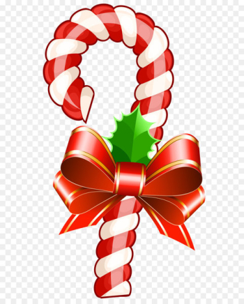 Candy cane Christmas Stick candy Ribbon candy - Large Transparent Christmas Candy Cane PNG Clipart 