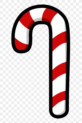 Candy cane png sticker illustration, | Free PNG - rawpixel