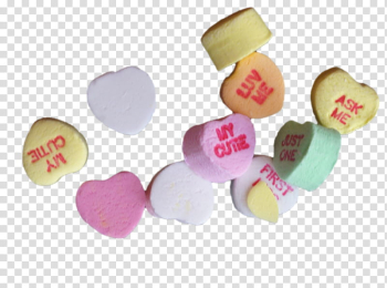 Candy Hearts s, assorted candy lot transparent background PNG clipart