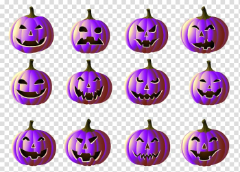 Candy pumpkin Halloween Jack-o-lantern, Skeleton Pumpkin transparent background PNG clipart