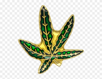 Cannabis Leaf Pin - Emblem