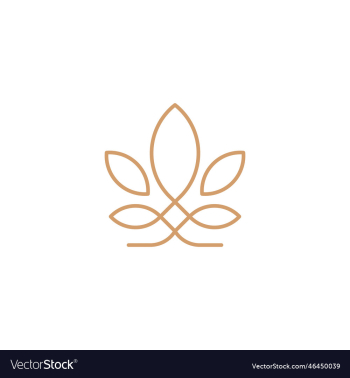 cannabis line logo graphic modern