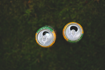 Cans in the grass Cans in the grass