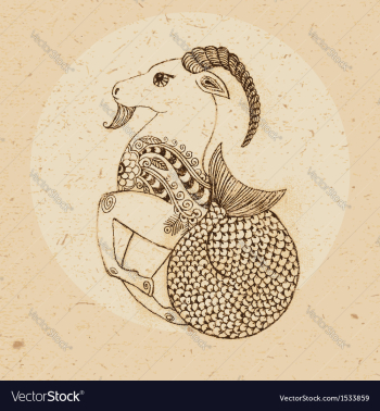 Capricorn vector image Capricorn vector image