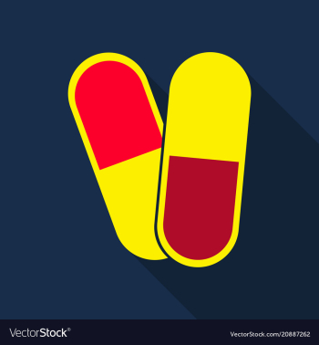 Capsules info graphic painkillers antibiotics vector image Capsules info graphic painkillers antibiotics vector image