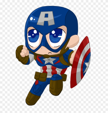 Captain America Clipart Aou - Cute Captain America Png Transparent ...
