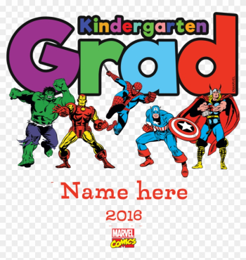 Captain America Thor Superhero Graduation Ceremony - Clipart Preschool Graduation Transparent Background