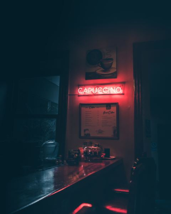 Capuccino neon signage Capuccino neon signage