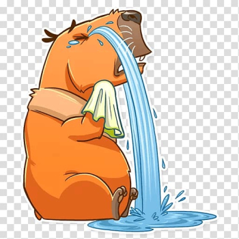 Capybara Telegram Sticker Messaging apps , capybara transparent background PNG clipart