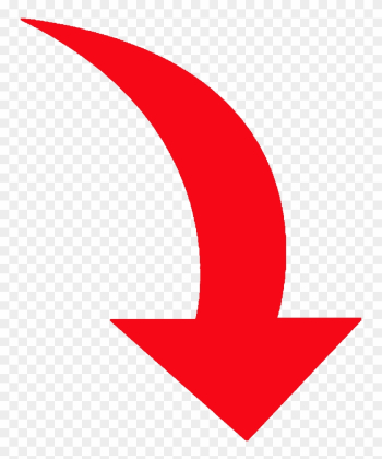 Car And Minivan Red Curved Arrow - Curved Red Arrow Png