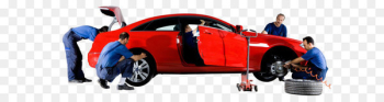 Car Automobile repair shop Motor Vehicle Service Maintenance, repair and operations - Professional car repair team 
