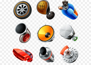Car Icon - Vector car parts Car Icon - Vector car parts