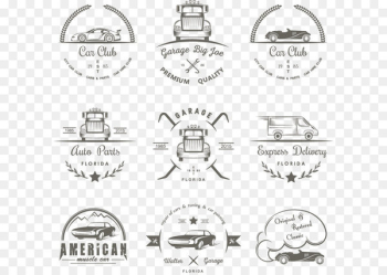 Car Logo Drifting Illustration - Aesthetic personality trademark 