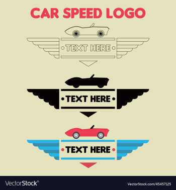 car speed logo design