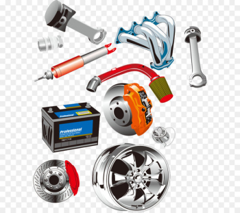 Car - Vector cartoon car parts Car - Vector cartoon car parts