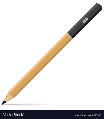 Carbon pencil Pencil isolated on white background vector image Carbon pencil Pencil isolated on white background vector image
