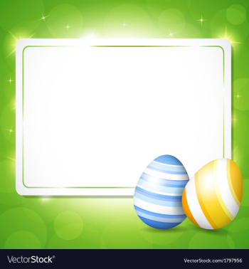 Card for Easter with eggs vector image Card for Easter with eggs vector image