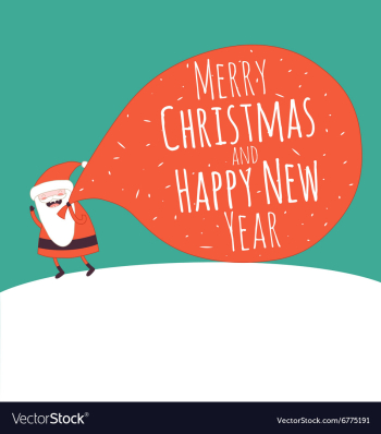  					Card New Year 2 vector image														