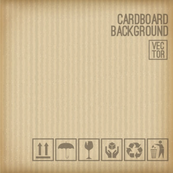Cardboard background set of cardboard symbol Cardboard background set of cardboard symbol