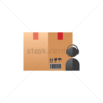 Cardboard box with avatar Cardboard box with avatar