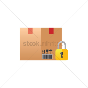 Cardboard box with lock Cardboard box with lock