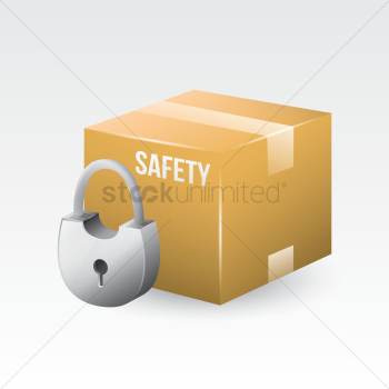 Cardboard box with lock Cardboard box with lock