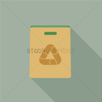 Cardboard box with recycling sign Cardboard box with recycling sign