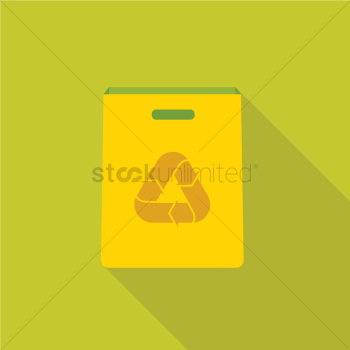 Cardboard box with recycling sign Cardboard box with recycling sign