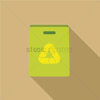 Cardboard box with recycling sign Cardboard box with recycling sign