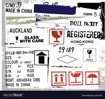 Cargo and freight signs vector image Cargo and freight signs vector image