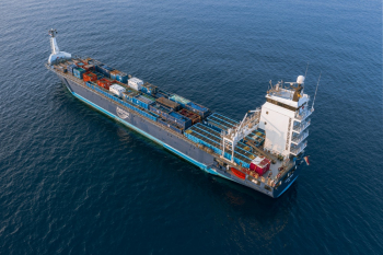 Cargo Ship at the Ocean during Day Cargo Ship at the Ocean during Day