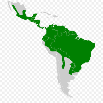 Caribbean South America United States of America French Guiana Isthmus of Panama - lilie map 